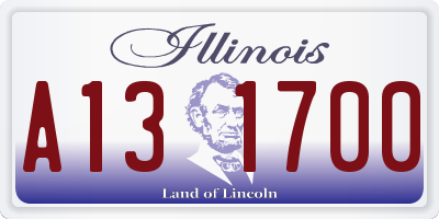 IL license plate A131700