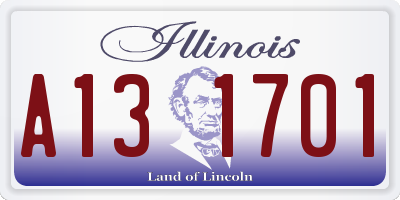 IL license plate A131701