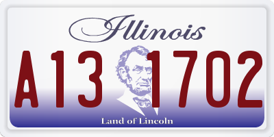 IL license plate A131702