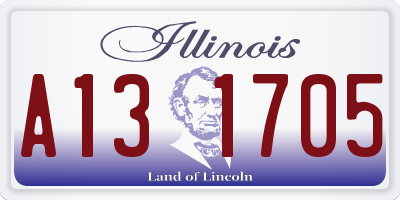 IL license plate A131705