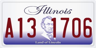 IL license plate A131706
