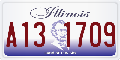 IL license plate A131709