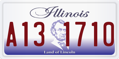 IL license plate A131710