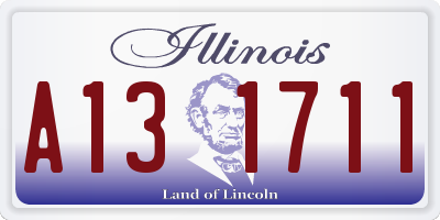 IL license plate A131711