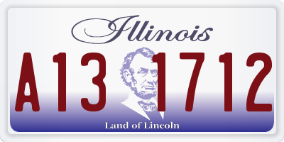 IL license plate A131712