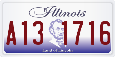 IL license plate A131716
