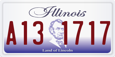IL license plate A131717