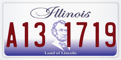 IL license plate A131719