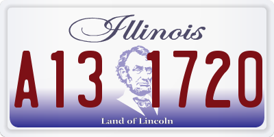 IL license plate A131720