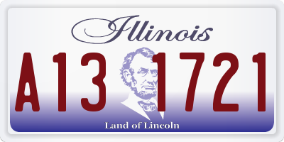 IL license plate A131721
