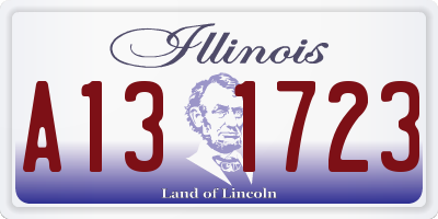 IL license plate A131723