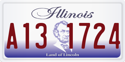 IL license plate A131724
