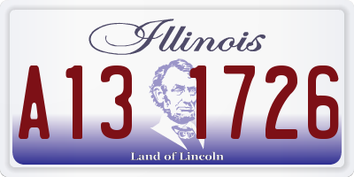 IL license plate A131726