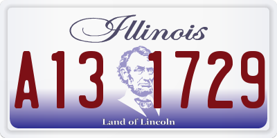 IL license plate A131729