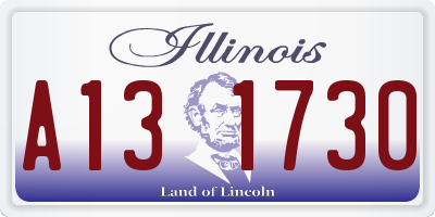 IL license plate A131730