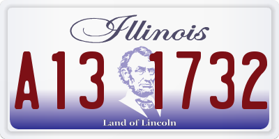 IL license plate A131732