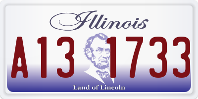 IL license plate A131733
