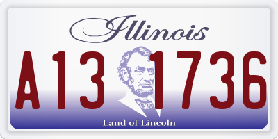 IL license plate A131736