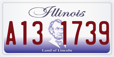 IL license plate A131739