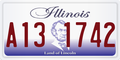 IL license plate A131742
