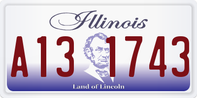 IL license plate A131743