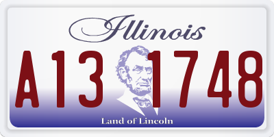 IL license plate A131748