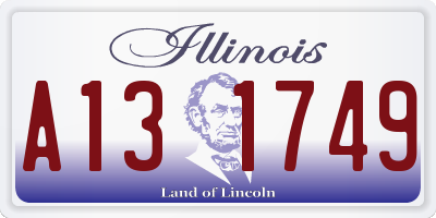 IL license plate A131749