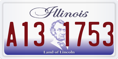 IL license plate A131753