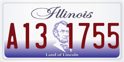 IL license plate A131755