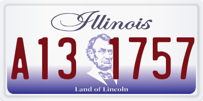 IL license plate A131757