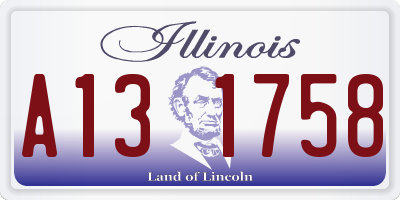 IL license plate A131758