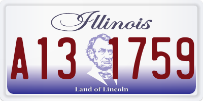 IL license plate A131759