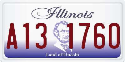 IL license plate A131760