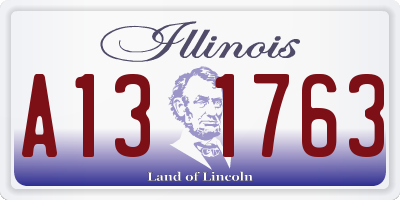 IL license plate A131763