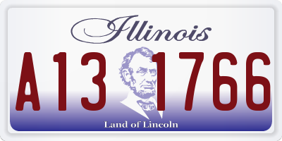 IL license plate A131766