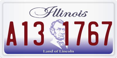 IL license plate A131767