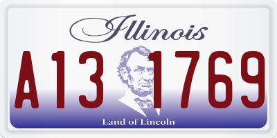 IL license plate A131769