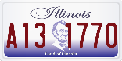 IL license plate A131770