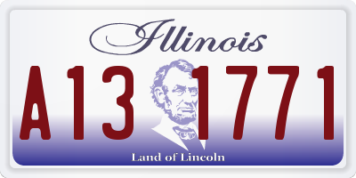 IL license plate A131771