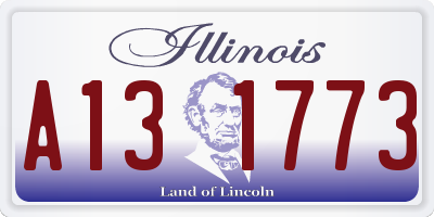 IL license plate A131773
