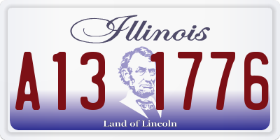 IL license plate A131776