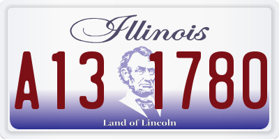 IL license plate A131780