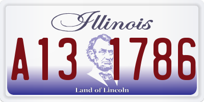 IL license plate A131786