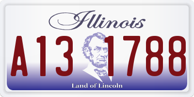 IL license plate A131788