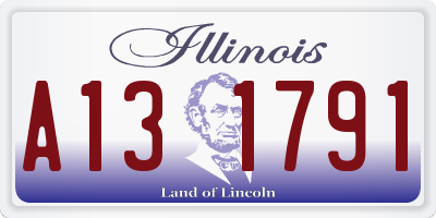 IL license plate A131791