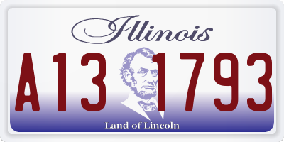 IL license plate A131793