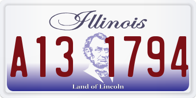 IL license plate A131794