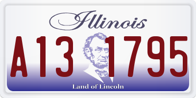 IL license plate A131795