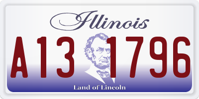 IL license plate A131796