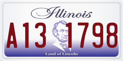 IL license plate A131798